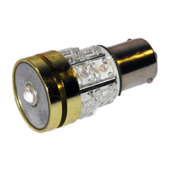 Hovedbilde BA15S Gul 6W LED - 12V ...
