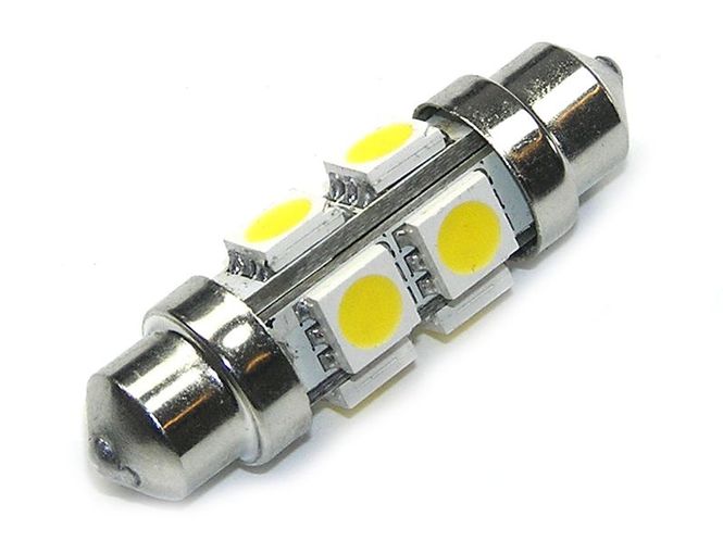 Hovedbilde 12~18Vdc 38mm Varmhvit 8xSMD ...