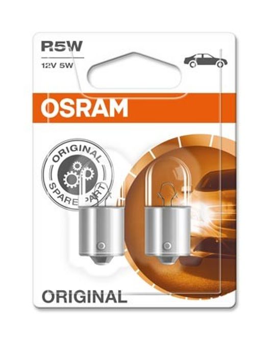 Hovedbilde Osram 12V BA15S 5W 2 stk ...