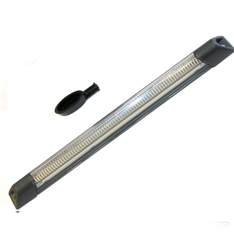 Gul LED-Stripe, klart glass, 10-30V