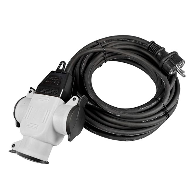 Hovedbilde 10 meter Skjøtekabel gummi 3 ...