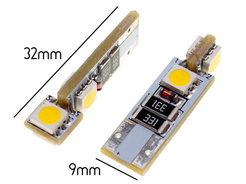 4xSMD LED parklys 24V - W3W/W5W