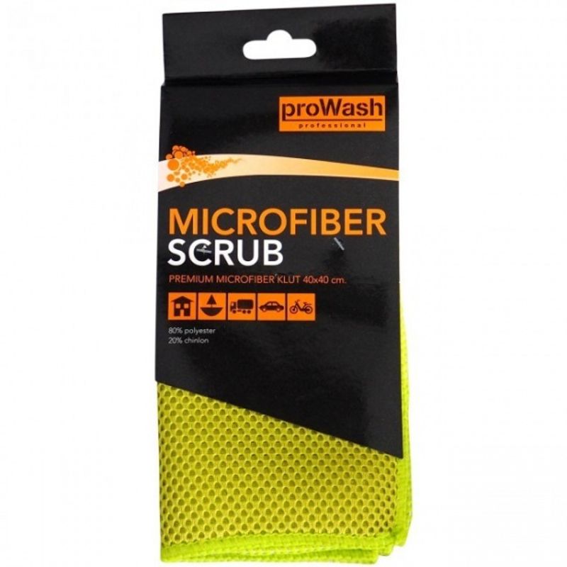 ProWash gul microfiber, skrubb