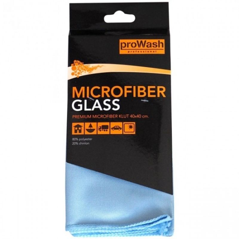 ProWash microfiber, glass