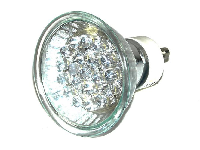 Hovedbilde GU10 LED pære, 230V (farget)