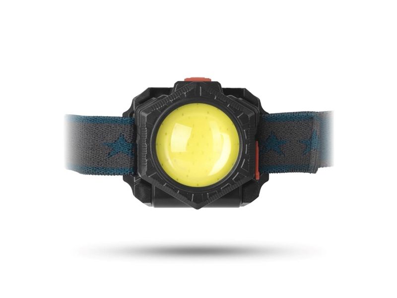 ENTAC Multifunksjonell, oppladbar LED-hodelykt, 350 lm