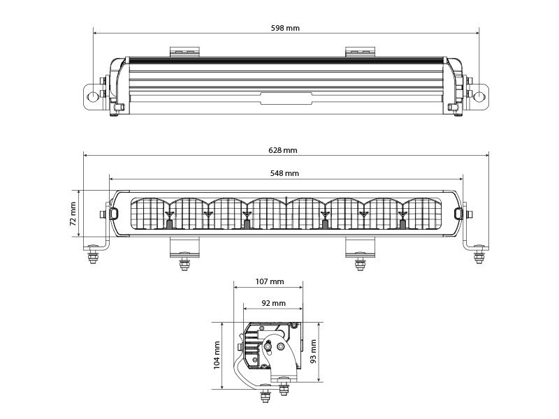 Genesis II 600 Spot Beam 12V 24V