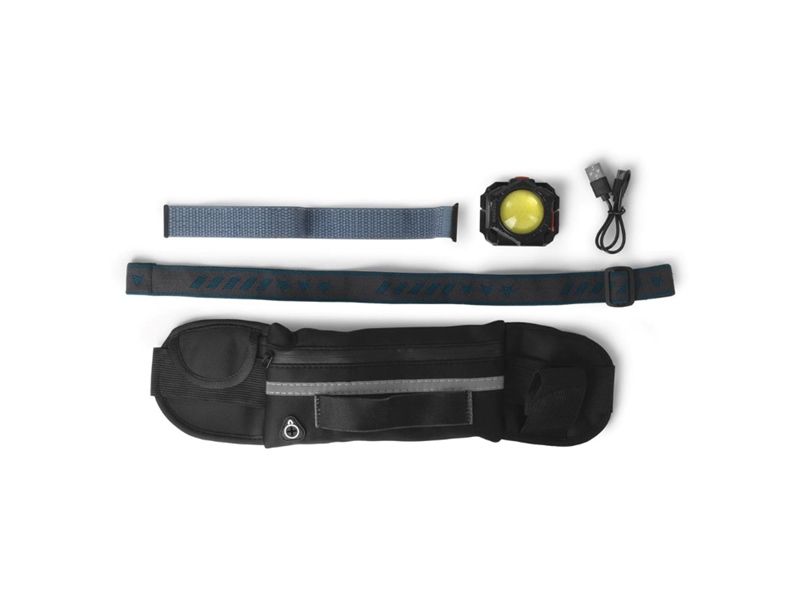 ENTAC Multifunksjonell, oppladbar LED-hodelykt, 350 lm