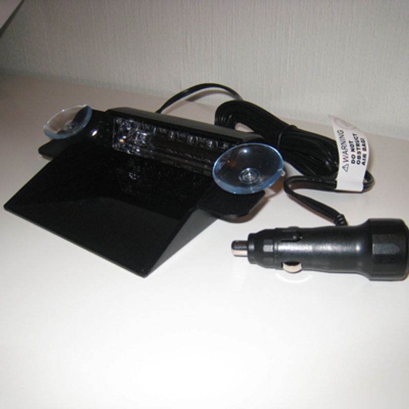 Axixtech hvit Titan 6LED Dash LED Strobelys 12V